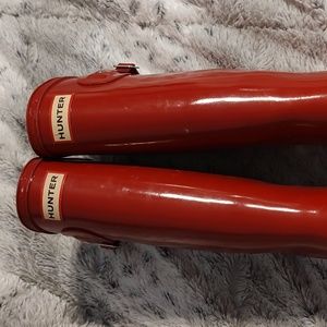 Hunter kids red rain boots